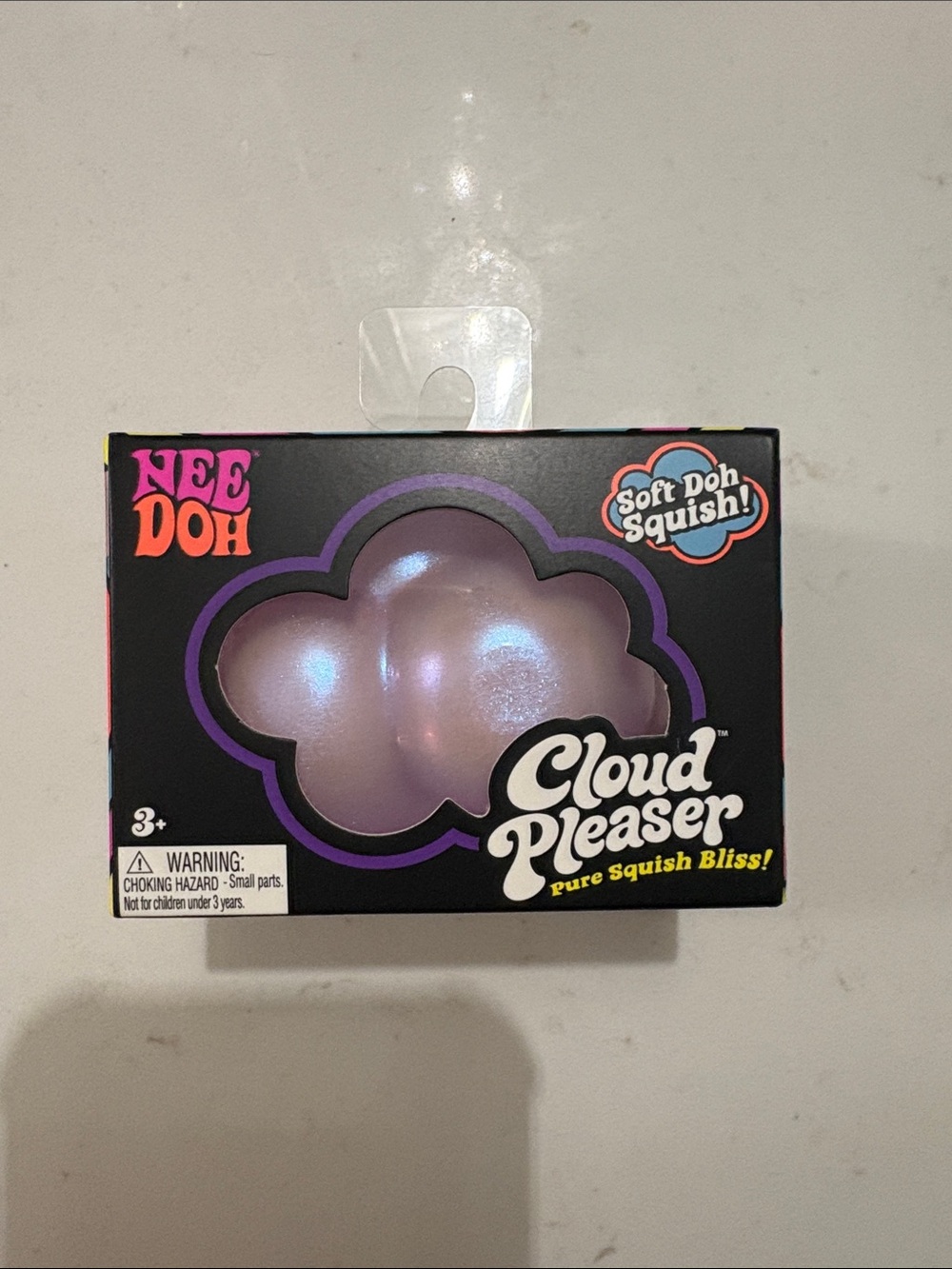 NWT NeeDoh Cloud Pleaser Soft Squish Toy - Iridescent Purple